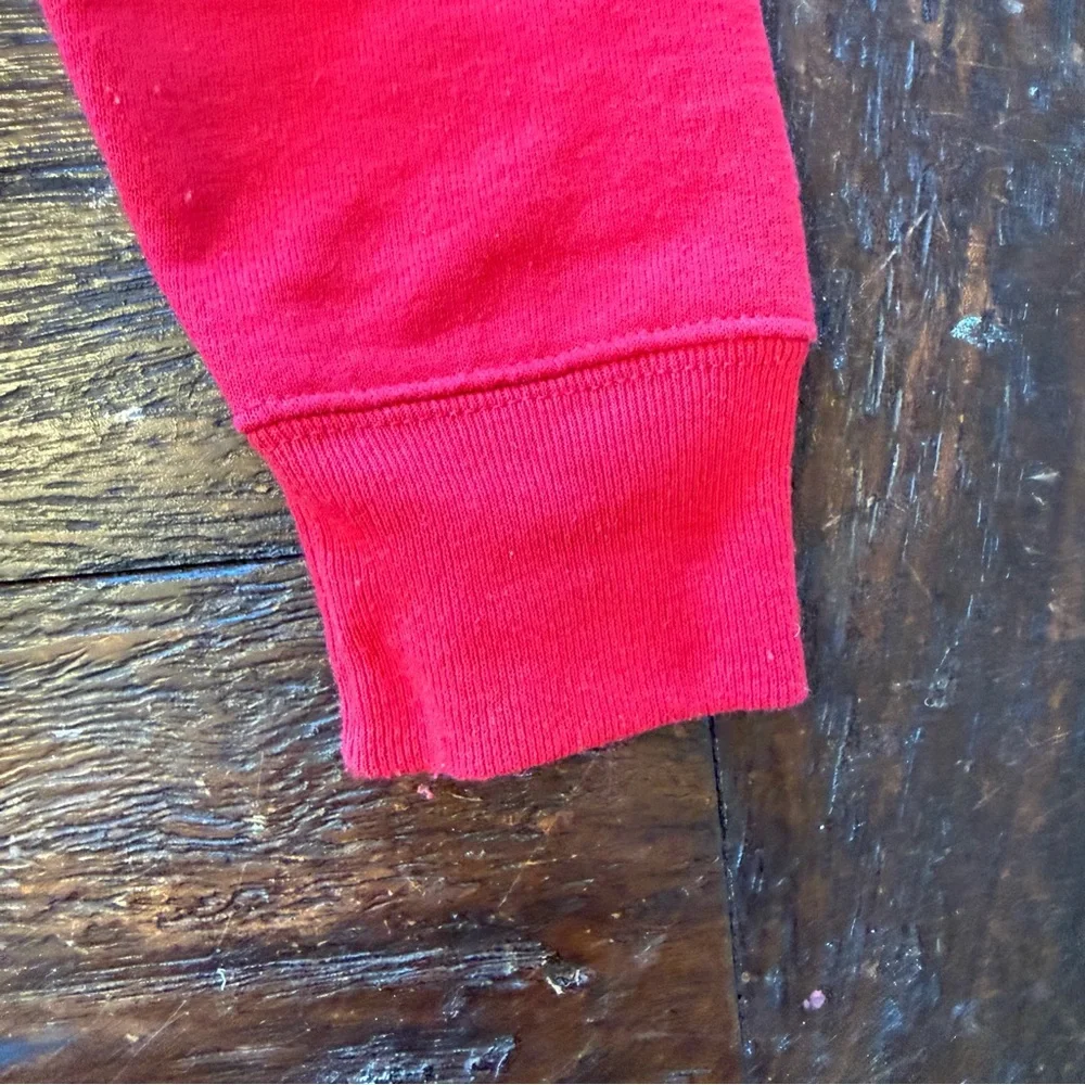 Hanes EcoSmart Kids' Crewneck Sweatshirt Red w/Appliqué YM (10-12) - Picture 5 of 16